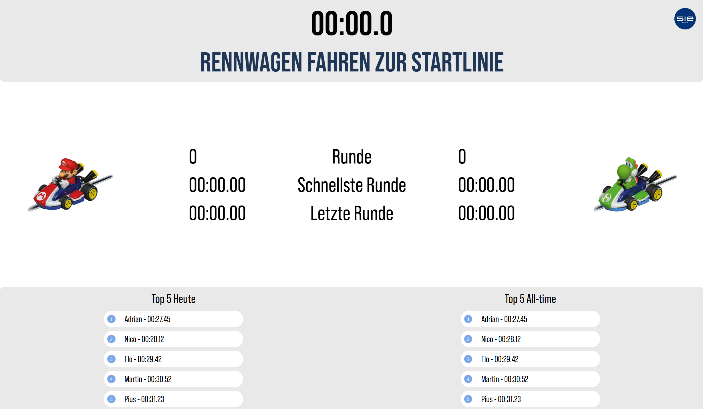 SIE UI Display