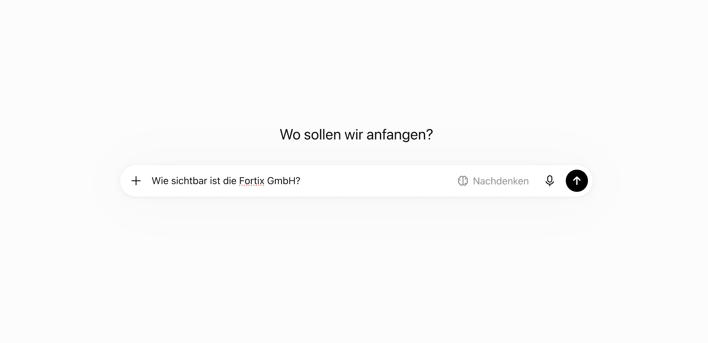 Wie sichtbar ist FORTIX Prompt.