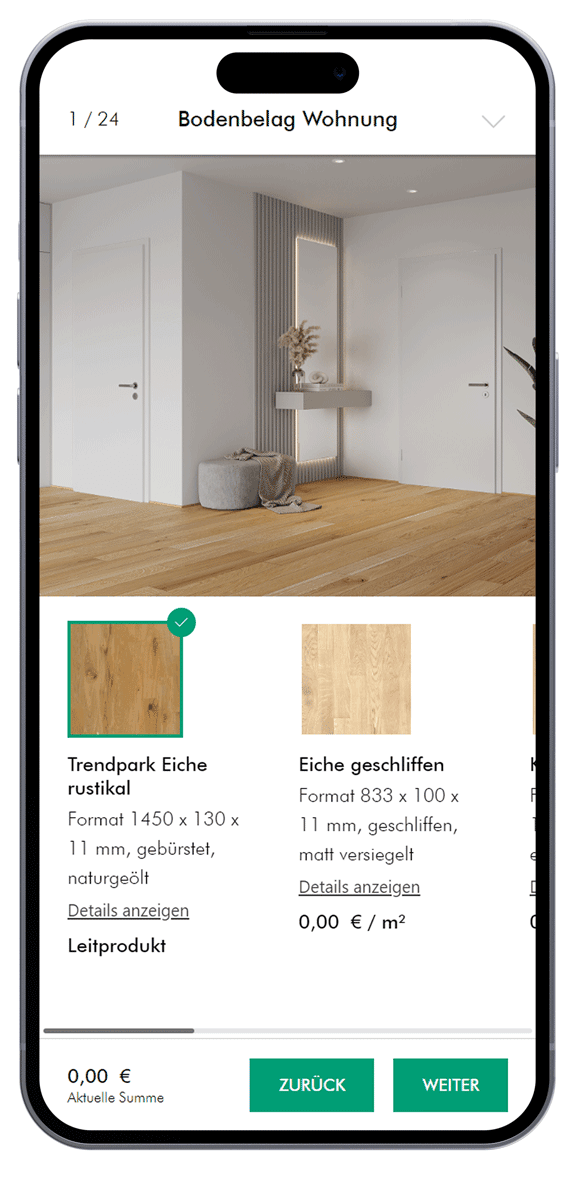 Konfigurator Mobile Mockup