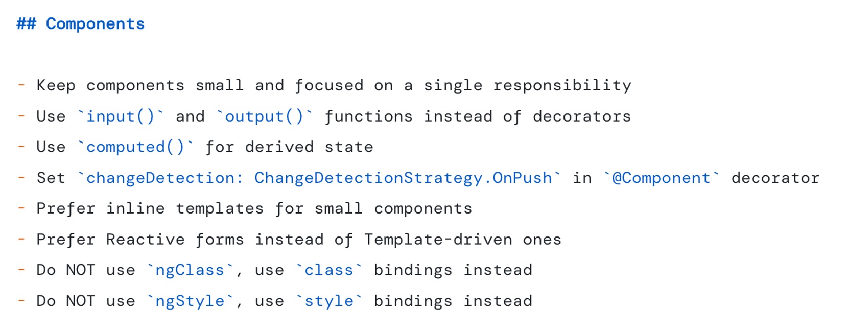 Beispiel eines instruction.md Files für AI-Unterstützung