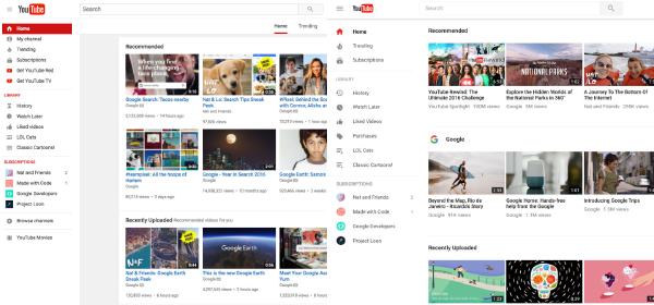 Youtube Redesign 2017: Etablierte Navigation bleibt
